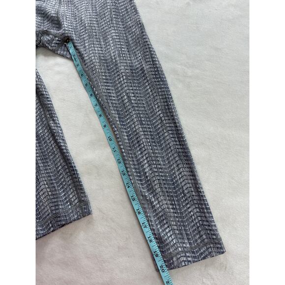 Lululemon Wunder Under Luon Jacquard Gray Legging GYm Barre Class Pilates Easy - Picture 8 of 8